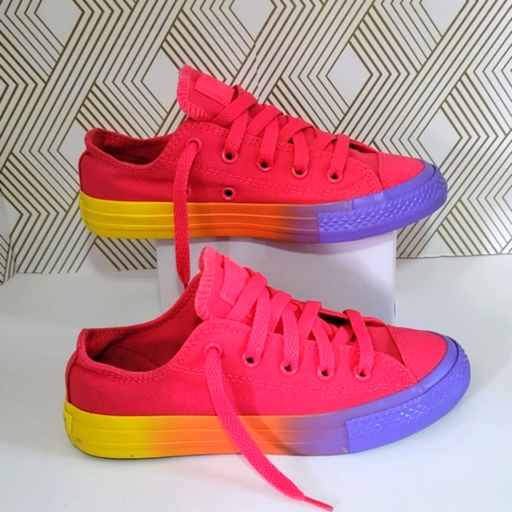 Bright Pink Converse (Little Girl) Size 1